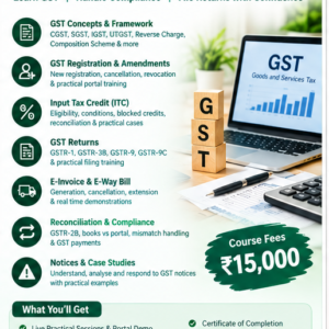 GST Course 2026 | Complete GST Practical Training, Returns, Compliance & Filing
